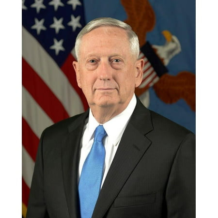 Laminated Poster James Mad Dog Mattis Defense Secretary Poster Print 24 x