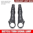 thumbnail image 2 of Luz de manillar azul, 2 luces delanteras para bicicleta, luces LED, intermitentes, luces de posición para bicicletas de 22 mm de diámetro., 2 of 5