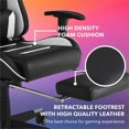 thumbnail image 6 of Posh Living Mari Faux Leather Game Chair Grey, 6 of 9