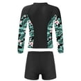 thumbnail image 2 of iiniim Girls 2 Piece Rash Guard Swim Shirt Shorts Swimsuits Tankini Bathing Suit UPF 50+ Swimwear Lily 8, 2 of 7