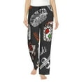thumbnail image 1 of Fotbe Japanese Sushi Hashi Pantalones de Pijama para Mujer, Pantalones de Dormir, Pantalones Pj con Cordón y Bolsillos-Large, 1 of 6