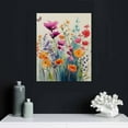 thumbnail image 4 of Nawypu  Framed Colorful Wildflower Canvas Wall Art Flowers Pictures Prints Flowers Printing Floral Watercolors Flower wall Decor Living Room Girls Bedroom Bathroom, 4 of 4