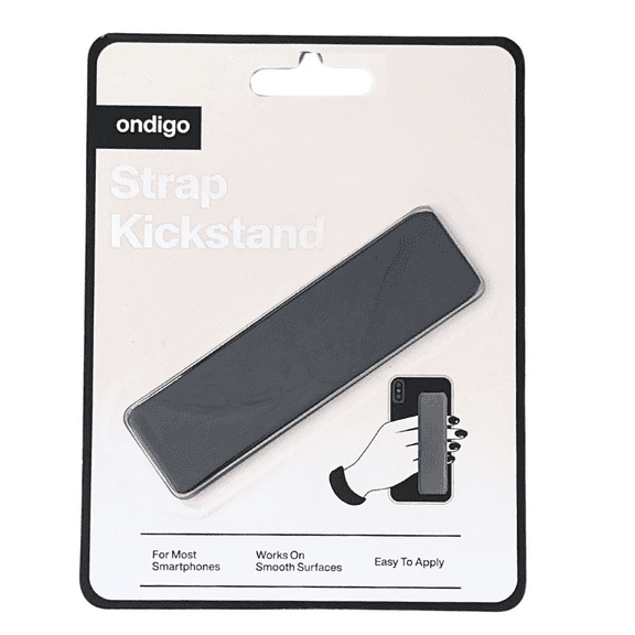 Phone Strap Kickstand, Secure Grip, Hands Free Stand in One, Durable, Compact Strap Holder for Phones, Ideal for Video Viewing, Calls, On the Go Use, Stylish, Functional, Dark Blue