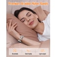 thumbnail image 6 of Wearlizer Braided Magnetic Compatible with Apple Watch Band for Women & Men, D-Shape Stretchy Elastic Nylon Strap, Fits 38/40/41/42/44/45/46/49mm, for iWatch Series 11 10 9 8 7 SE Ultra, 6 of 7