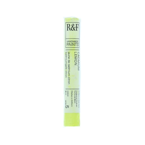 R&F Handmade Paints Pigment Stick, 38ml, Cadmium Lemon