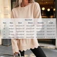 thumbnail image 2 of Womens Oversized Crewneck Sweatshirts Scalloped Casual Pullover Tops, 2 of 7