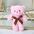 thumbnail image 1 of Muñeco de peluche de animal, muñeco de oso, muñeco de oso de peluche, muñeco de oso con pajarita, diseño personalizado, 1 of 1