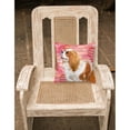 thumbnail image 2 of Carolines Treasures BB9750PW1818 Cavalier Spaniel Love Fabric Decorative Pillow  18H x18W multicolor, 2 of 2
