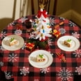 thumbnail image 6 of Eoozwa Christmas Round Tablecloth 60 Inch, Merry Christmas Snowflake Round Table Cloth Outdoor Waterproof Christmas Tablecloths Xmas Cover Holiday Tabletop Decoration for Kitchen Home Party Dining, 6 of 6