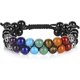 thumbnail image 1 of Pulsera de cuentas de chakra, pulsera de cristal curativo de 7 chakras, pulsera de cuentas de piedra de yoga, pulsera de meditación, relajación y ansiedad, 1 of 5