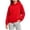 Red, variant on Ohufall 2-14T Sweatshirt for Girls Boys Hooded Solid Color Long Sleeve Basic Tops Pullover Thin Loose Casual Sweatshirts for Kids