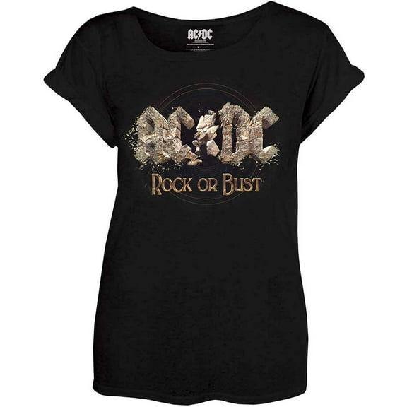 AC/DC Ladies T-Shirt: Rock or Bust (Large)