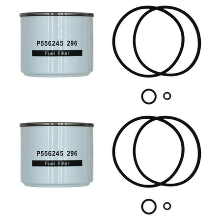 AT17387 Qty 2: Fuel Filter Fits John Deere