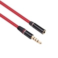 thumbnail image 1 of Cable de extensión de audio Koffmon de 3,5 mm macho a hembra, 1,2 m, rojo, 1 of 7