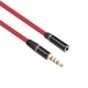 thumbnail image 1 of Cable de extensión de audio Koffmon de 3,5 mm macho a hembra, 1,2 m, rojo, 1 of 7