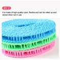 thumbnail image 5 of Windproof Clothesline with Hooks, PE Material, Windproof Nylon Clothesline, Plastic Portable Washing Line Travel Laundry Line with 2 Hooks, Portable Fence Style Non Slip Clothes Line Ropes, 5 of 6