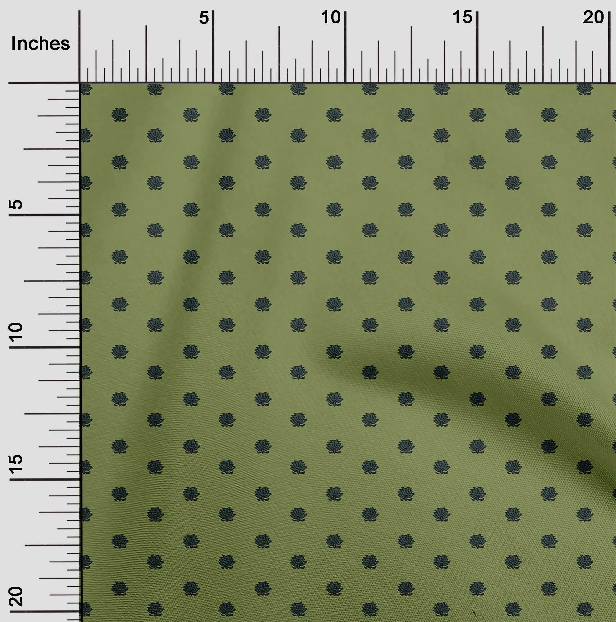 oneOone Silk Tabby Fabric Lotus Block Print Sewing Fabric BTY 42 Inch ...