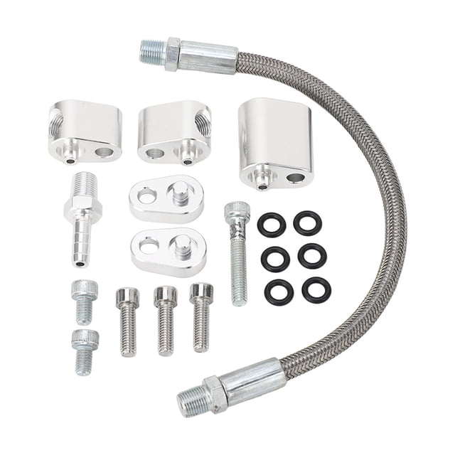 Kit de manguera cruzada de refrigerante, Kit de manguera de derivación del cuerpo del acelerador antienvejecimiento, estable, resistente y confiable para motores de la serie LS
