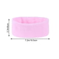 thumbnail image 2 of Deportes Yoga Sweatbands Spa Facial Diadema Maquillaje Wrap Head Terry Cloth Diadema Ajustable Toalla (Rosa), 2 of 6