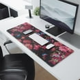 thumbnail image 2 of Long Mouse Pads for Desk,Pioneer Flower Floral Print Pattern Desk Mats on Top Of Desks, Desk Mouse Pad Extra Large with 3mm Non-Slip Base and Stitched Edge for Gaming,Office,Work,Home 31.5"x11.8", 2 of 6