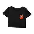 thumbnail image 3 of Camiseta corta informal para mujer, cómoda camiseta de verano para mochilero en la calle M, 3 of 7