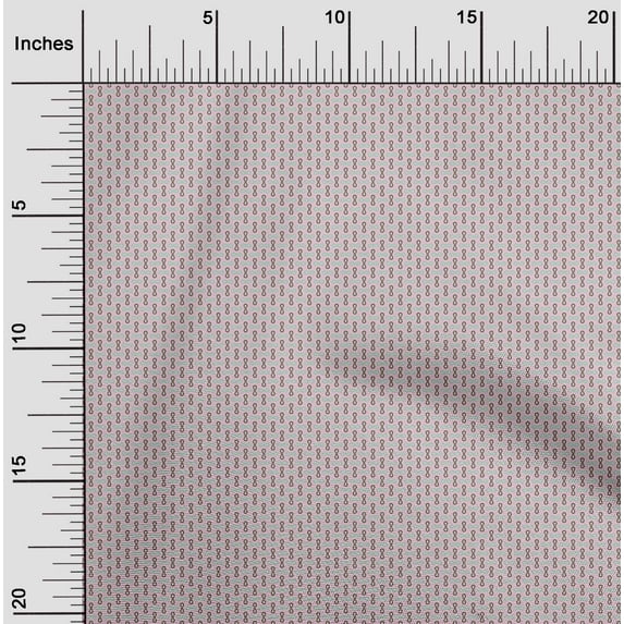 oneOone Cotton Jersey Light Pink Fabric Maze Style Geometric Dress Material Fabric Print Fabric by The Yard 58 Inch Wide