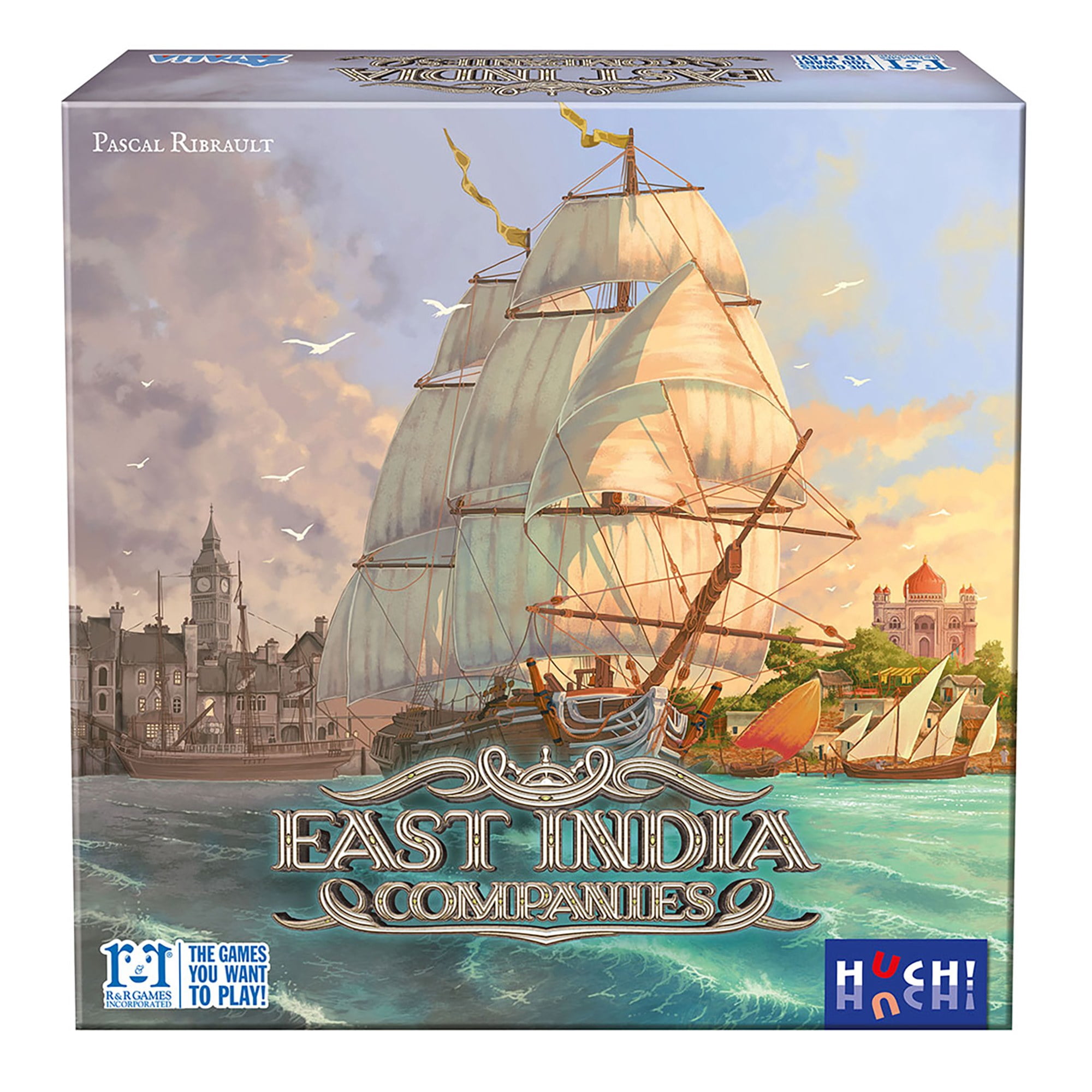 East India Companies - R&R Games, Strategy Board Game, High Seas Trading Company Game Set In The 19th Century, Buy Sell Grow Invest, Ages 14+, 2-4 Players, 90-120 Minute Game Play