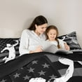 thumbnail image 5 of Homewish Boys Basketball Athlete Full Size Comforter Sets, Cartoon American Flag Bedding Comforter Set, Modern Sports Theme Reversible Bedding Sets, Microfiber Bedroom Decor, 3-Piece, 5 of 8