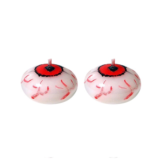 Qocolhg Halloween Candles Decor, Floating Eyeball Candle Holder Table Decor, Burning Flame Candle Halloween Decorations Party Rustic Fall Decor Halloween Decorations Indoor Autumn Door Decor