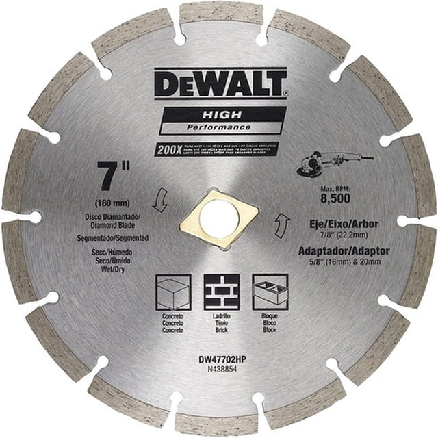 Disco Diamantado Rin Segmentado 7 X 7/8 Dewalt Dw47702hp DeWalt DW47702HP