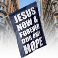 thumbnail image 2 of Lotusprinthandmade Jesus God Christian 100% Polyester House Flag 36×60 inches, 2 of 5