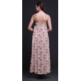 thumbnail image 2 of Bimba Robe de Soirée Longue Maxi à Bretelles Spaghetti Dos Nu Imprimé Floral en Rayonne pour Femmes - Très Grande Taille, 2 of 4