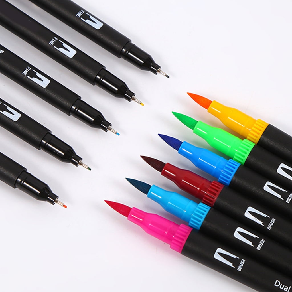 36/48/60/72/100 Colors Watercolor Pen Brush Pen Double Ends Markers forAdu1t