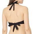 thumbnail image 4 of Calvin Klein Women's Pleated Convertible Underwire Bikini Top Swimsuit Black Size X-Large, 4 of 4