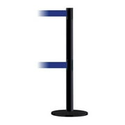 TENSABARRIER 889T2B-33-33-STD-NO-L5X-C Barrier Post with Belt,7-1/2 ft. L,Blue