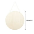 thumbnail image 4 of DEEPCRAFF wood painting panel Round Wooden Sign Beige 4 Sets, 4 of 5