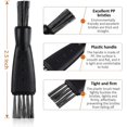 thumbnail image 2 of Black Double Sided Razor Trimmer Shaver Cleaning Brush Set, 16 Pieces, 2 of 5