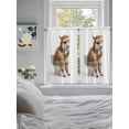 thumbnail image 3 of Funny Alpacas 2 Panel Kitchen Curtains for Windows, Cute Art Fun Lovely Animals on Toilets Bathroom Privacy Curtain, Home Décor Window Treatment for Bedroom/Living Room 55"x45", 3 of 6