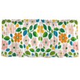 thumbnail image 7 of Yayeee Kitchen Curtains Tier Set of 2 Light Filtering 57"x36" Over Sink Window Panels, Retro Orange Floral, 7 of 7