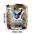 thumbnail image 3 of Home Improvement,Veteran Glass Cup Patriotic Drinking Glass With Design For Home, Glass&Bottle, 3 of 6