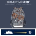 thumbnail image 5 of FORMRS Unisex School Backpack 17" Student Travel Bag with Laptop Compartment, Plaid Floral, 5 of 7