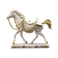thumbnail image 2 of Decorative Horse Statue Resin Sculpture Classic Saddle Design Home Office Art Ornament Collectible Figurine Gift Display, 2 of 5