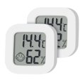 thumbnail image 1 of Mini termómetro higrómetro de 2 piezas, monitor portátil de temperatura y humedad de alta precisión, para el hogar, la oficina (batería incluida), 1 of 5