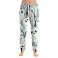 thumbnail image 2 of Hearthz Halloween Print Womens Pajamas Pants Ghost Pumpkin Bat Print Jogger Lounge Pants Elastic Waist Lounge Pants Women with Cuffed Ankles, 2 of 6