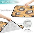 thumbnail image 4 of Qxltty A Pattern with Cute Sloth and Toucan in The Jungle Cat litter Pads Pet Set of 3 Diaper Mats Center Anti-leakage Layer Absorbent Soft and Comfortable, 4 of 7