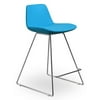 Contemporary Counter Stool in Turquoise - Set of 2