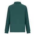 thumbnail image 6 of Quealent Ribbed Knit 1/4 Zip Sweatshirt Pullover Sweaters for Women Casual Solid Color Long Sleeve Quarter Zipper Autumn Tops Dark Green for Size S, 6 of 7