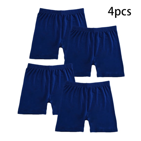 AJZIOJIRO 4Pack Toddler Girls Bike Shorts Kids Multi-Color Dance Shorts Baby Biker Under Dress for 4-16Y