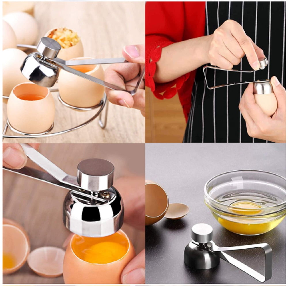 Egg Shell Opener Cracker Knocker Remover Separator Handheld Kitchen Home Tool 