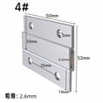 thumbnail image 2 of Cleat Hanger Aluminum Clips Z Bar Wall Mounting Bracket Hardware Kit for Mirrors Shelf Whiteboard Frames Wood Veneer Wall Panel Support Brackets, 2 of 3
